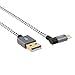 CableCreation 3FT USB Charge Cable, 90 Degree Vertical Right USB 2.0 A Male to Micro USB Male with Aluminium Case,1 Meter, Space Gray