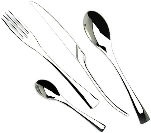 24-Piece Mirror Finish Stainless Steel Meat Knife Flatware Set, Service for 6