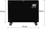 Devola 1.5kW Wifi Smart Glass Panel Heater Black DVPW1500B Lot 20 view 7