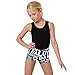Love Dance Athletic Booty Shorts | Alexandria Collection | Kids Black/White