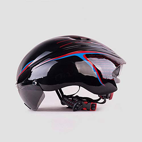 VISTANIA Bike Helmet With LED Light, Specialized Cycle Helmet With Safety Light Detachable Magnetic Visor Shield Goggles… - Image 3