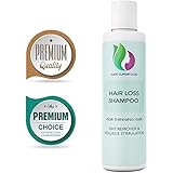 Anti-Hair Loss Shampoo For Men and Women with Essential Vitamins for Hair Growth - Natural Hair Regrowth Treatment for Thinning Hair - Advanced Hair Growth Formula with Biotin - Thicker + Fuller Hair