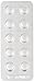 LaMotte 6905A-M DPD TesTabs Chlorine DPD #3 RAPID Reagent Tablet, Blister Style (Case of 1000)