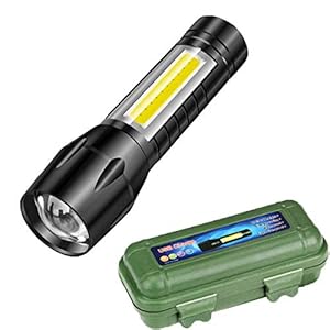 Care 4 Mini Flashlight | Desk Lamp Light with Gift Box.Focus Zoom Torch Light with 3 Modes Adjustable for Emergency…
