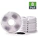 Rarloner 8 Pack Pet Fountain Filters for 1.6L Cat Water Fountain, Activated Carbon, Compatible with YOUTHINK, HOMMII, ISYOUNG, KOALAD, HAPPYPAPA, Other Brands
