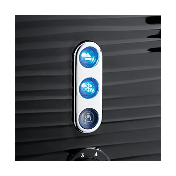 Russell Hobbs 24381 Inspire High Gloss Plastic Four Slice Toaster, Black