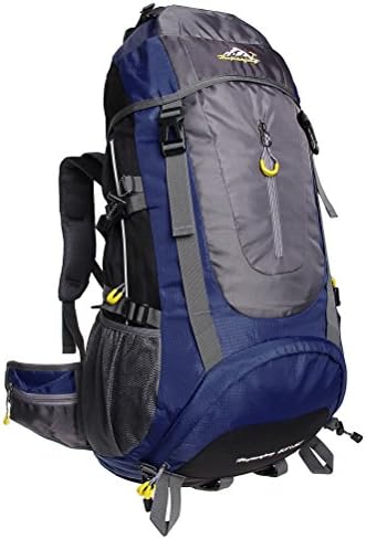Hiking Backpack, 65L+5L Backpacking Bag for Trekking Camping Travel Outdoor Mountaineering Climbing Dark Blue