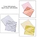 300 Sheets Gold Foil, Gilding Foil Sheets, Leaf Imitation Gold Silver Leaf, Rose for Arts, Gilding Crafting, Decoration, Furniture, 14 by 14 cm