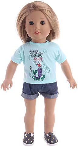 Zeagro Doll Clothes, Doll Clothes Dress Outfit Clothes Set for 18 inch American Girl Doll Gift(# 1)