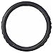 Motor Trend 100% Odorless Car Steering Wheel Cover - Comfort Cushion Grip, Black, Strandard (14.5 to 15.5 inch) (S706B)