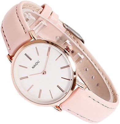Glass Leather Skin Strap Women's Watch Men's Watch Quartz Lovers Watches