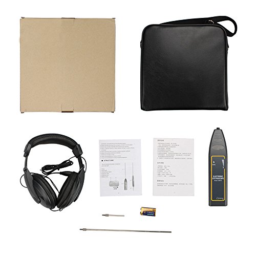 10Hz-10kHz Car Tester Electronic Automotive Noise Finder with Short & Long Probe, Engine Equipment Abnormal Sound Detection Mechanical Failure Stethoscope Noise Detector