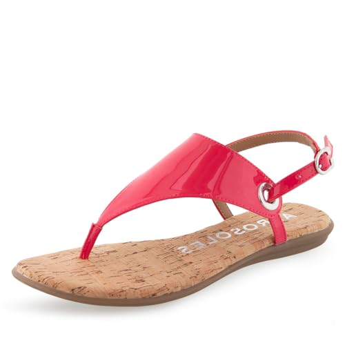 AEROSOLES Women's CONCLUSION Thong Sandal, VIRTUAL PINK PATENT PU, 11M