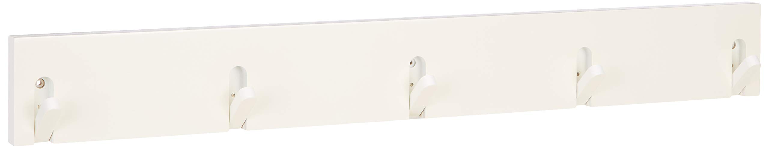 HAKU Wardrobe White, Solid Wood, MDF - Dim.: W 82 cm X H 10 cm X D 2 cm, Style: Industrial