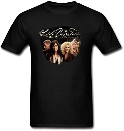 FASHIRT Men's We Love Country And Folk Band Little Big Town T-shirt Black XXXL