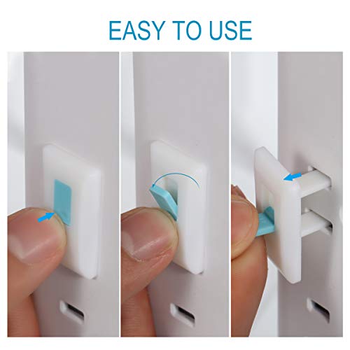Outlet Plug Covers,Orifa Outlet Plug Caps,37 Packs Childproof Electrical Protector Safety Caps for Wall Socket Prevent Child Away from Electricity Danger - Thumbnail 3