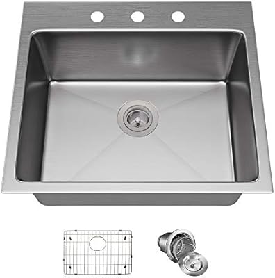 Mr Direct T1823 Topmount 3 4 Inch Radius Kitchen Sink Grid And