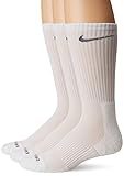 Nike Dri-Fit Cushioned Crew Socks 3 Pack - Men's (XL - Shoe Size: 12-15, White)