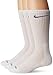 Nike Men's 3-pk Dri-fit Cushioned Crew Socks Made In USA , White , Large 8-12