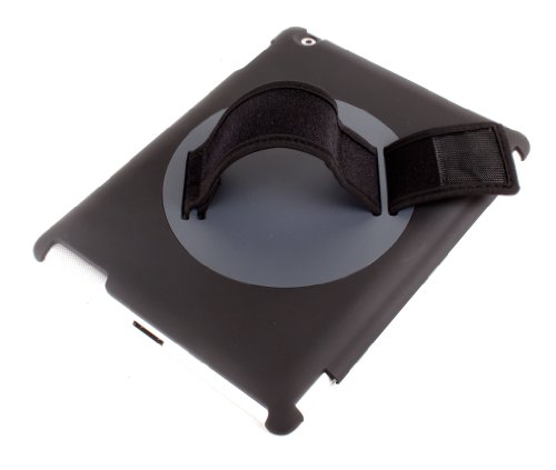 Handheld Rotating Holder Case for Apple iPad 4, iPad 3 and iPad 2 with Adjustable Hand Strap - Perfect for Commuting On The Train or Teaching - by DURAGADGET