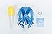 Wonice Esaytobreathe Full Face Snorkel Mask Set For Adult and Kids (Blue, S/M)