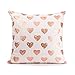 Mealivos Gold heart Decorative Throw Pillow COVER 18