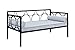 DHP Rebecca Metal Daybed Frame, Sofa Bed Fits Twin Size Mattress, Black