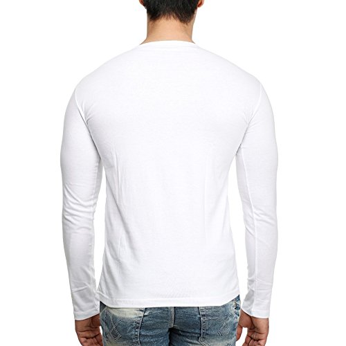 tees collection men's cotton v-neck full sleeves t-shirt