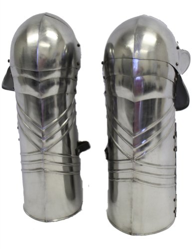 Full Leg Steel Gothic Armor: Medieval Knight Costume