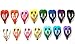 30 Pcs Cute Love Heart Hair Snap Clip for Toddler Baby 30mm (Mix Bright and Pastel Color)