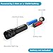 [2 PACK] OxyLED OxyWild MD02 Zoomable Mini LED Flashlight, 3 Lighting Modes, Colorful Decorative Ring