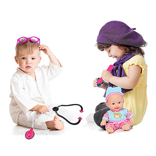 image for ToyerBee Doctor Kit for Kids with Doll & Doctor Playset Toy - 16pcs Me
