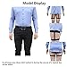 JELINDA Shirt Stays Garters for Men: Adjustable Shirt Holders Shirt Tuckers Elastic Shirt Keepers for Military Police