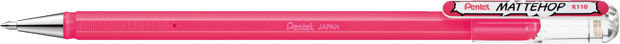 Pentel Mattehop 1.0mm Gel Roller Pink - Pack of 12