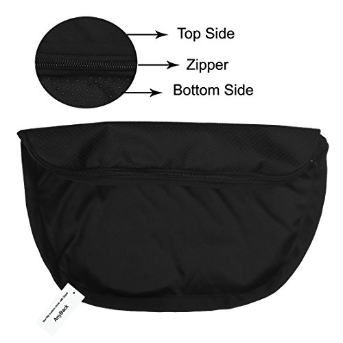 Gel Pad Seat Wheelchair Cushion Egg Sitter Covers 43 x 36 with Non Slip Drop Dot for Outdoor Office Kitchen Dining Room Patio Furniture Cars Chairs for Tailbone Sciatica Back Pain Black Cover AnyBack