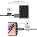 COCOFU Micro USB Cable, 6FT(3Pack) Extra Long Nylon Braided Universal Micro USB Charger High Speed Sync&Charge Cord Wire for Android, Samsung, HTC, Motorola, LG,Tablet and More (Black+Gray)