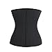 FeelinGirl Women's 25 Steel Bone Latex Waist Cincher Corset With 3 Rows Of Hooks