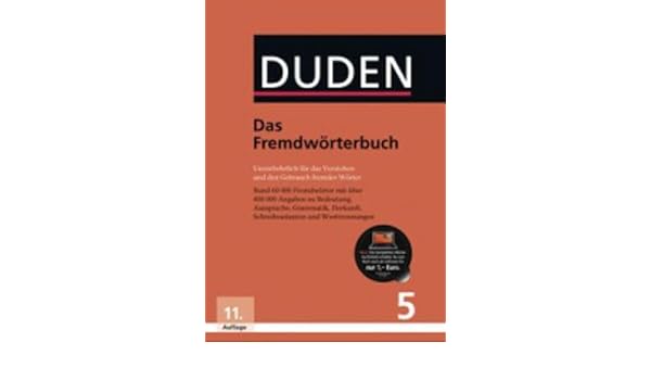 Der Duden In 12 Banden 5 Das Fremdworterbuch - 