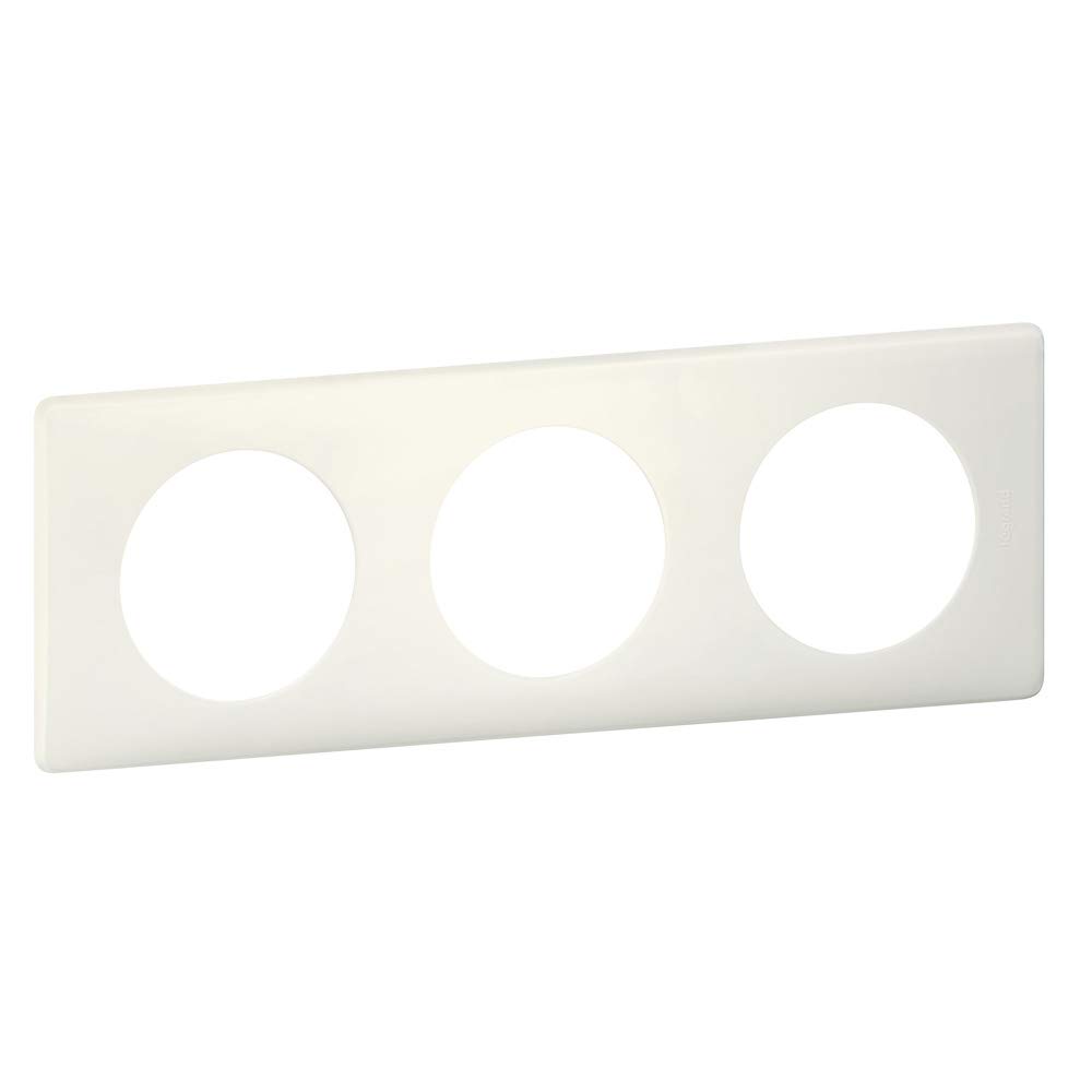 Legrand 066703 Céliane Powdery 3 Position Plaque Chalk Finish