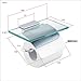 Hiendure Toilet Paper Holder with Shelf, Brass Lavatory Tissue Holder with Mobile Phone Storage Rack and Lid,Chrome
