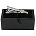 Dannyshi Men Tie Clip 2.1 Inch Silver Plated Stainless 26 Letters A-Z + Gift Box (Silver-J)