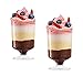Dessert Cups – Dessert Stem Shape Clear Plastic Parfait Cups | 5 oz - 48 Pack | Mini Cups - Chocolate Cups for Desserts | Appetizer Cups | Shooter Glasses | Mini Plastic Cups [Mini Wonders]