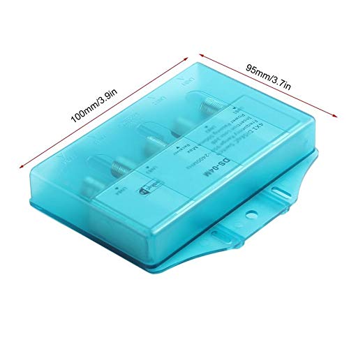 CloverUS Waterproof 4x1 DS-04M Satellite 950-2400MHz DiSEqC2.0 Switch FTA Dish Flat LNB Multiswitch for Wideband Satellite Receiver - Thumbnail 2