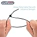 500x Black Zip Ties | Self-Locking Cable Ties | 4