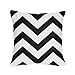 Sweet Jojo Designs 4-Piece Black and White Chevron Children's and Kids Zig Zag Girl or Boy Twin Bedding Set Collection