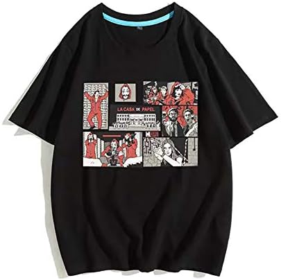 Unisex La Casa De Papel T Shirt, Money Heist T-Shirt Funny Design Dali Mask Casa De Papel Shirt for Women Men