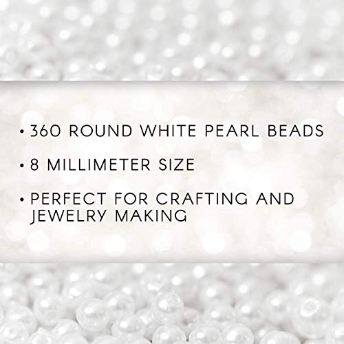 2 Darice+360+Piece+Round+Pearl+Beads