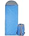 Ultra Lightweight Sleeping Bag For Backpacking, Comfort for Adults Warm Weather, with Compression Sack