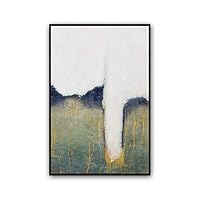 Framed Canvas Wall Art Abstract Color Block Canvas Prints Home Artwork Decoration for Living Room,Bedroom - 16x24 inches