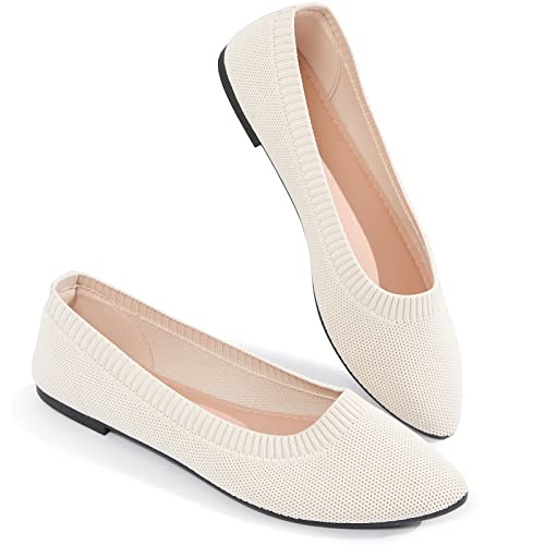 BABUDOG Women's Mesh Flats Shoes Pointed-Toe Dress